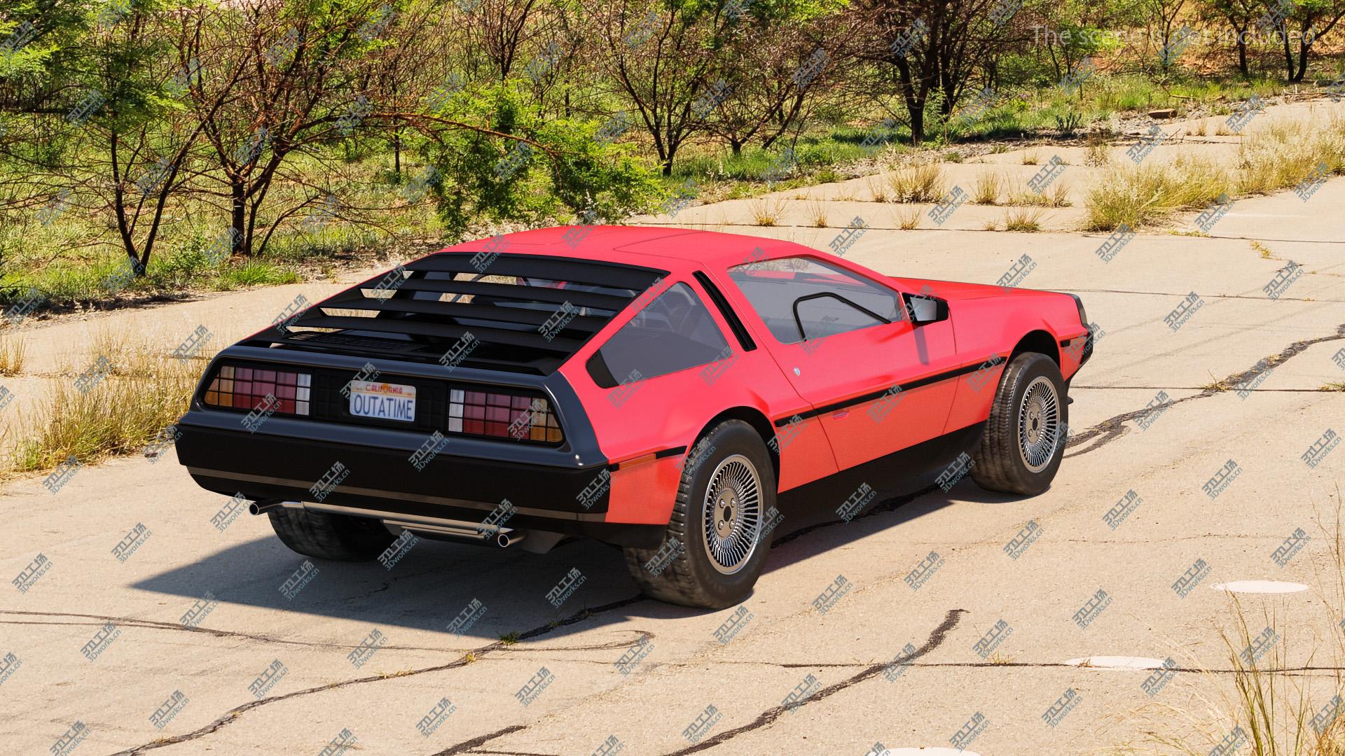 images/goods_img/202104093/3D model 80s Sport Car DeLorean Rigged/5.jpg